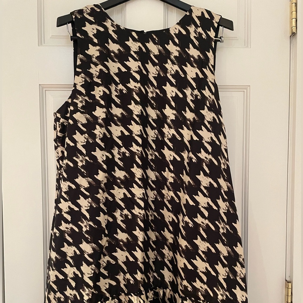 J. Crew Black and Ivory Shift Dress